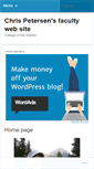 Mobile Screenshot of chriswpetersen.wordpress.com