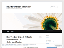 Tablet Screenshot of howtounblockanumber.wordpress.com