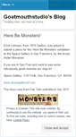 Mobile Screenshot of goatmouthstudio.wordpress.com