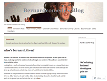 Tablet Screenshot of bernardcomedy.wordpress.com