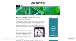 Desktop Screenshot of bestultraberryslimreview.wordpress.com