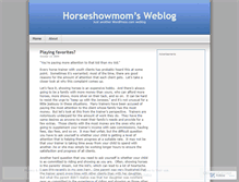 Tablet Screenshot of horseshowmom.wordpress.com