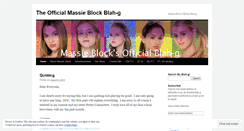 Desktop Screenshot of officialmassieblockblahg.wordpress.com