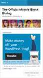 Mobile Screenshot of officialmassieblockblahg.wordpress.com
