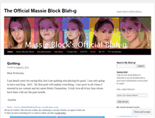 Tablet Screenshot of officialmassieblockblahg.wordpress.com