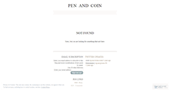 Desktop Screenshot of penandcoin.wordpress.com