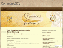 Tablet Screenshot of communioscj.wordpress.com