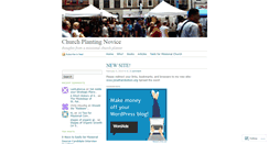 Desktop Screenshot of churchplantingnovice.wordpress.com