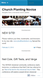 Mobile Screenshot of churchplantingnovice.wordpress.com