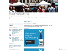 Tablet Screenshot of churchplantingnovice.wordpress.com