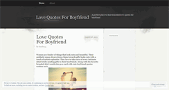 Desktop Screenshot of lovequotesforboyfriend.wordpress.com