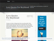 Tablet Screenshot of lovequotesforboyfriend.wordpress.com