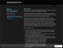 Tablet Screenshot of dieselbombers.wordpress.com