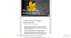 Desktop Screenshot of mywebdesignsource01.wordpress.com