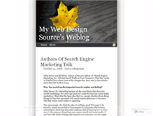 Tablet Screenshot of mywebdesignsource01.wordpress.com