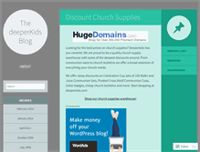Tablet Screenshot of deeperkids.wordpress.com