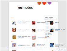Tablet Screenshot of noinotes.wordpress.com