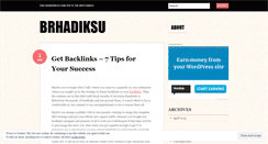 Desktop Screenshot of brhadiksu.wordpress.com