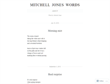 Tablet Screenshot of mitchelljoneswords.wordpress.com