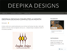 Tablet Screenshot of deepikadesigns.wordpress.com