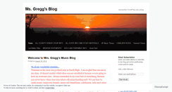Desktop Screenshot of msgregg.wordpress.com