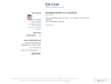 Tablet Screenshot of emchat.wordpress.com