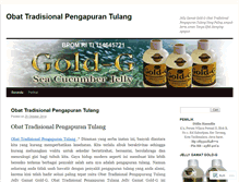 Tablet Screenshot of obattradisionalpengapurantulangsecaraalami.wordpress.com