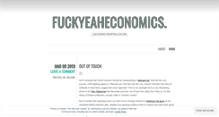 Desktop Screenshot of fuckyeaheconomics.wordpress.com