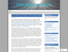 Tablet Screenshot of cyberlighthouse.wordpress.com
