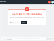 Tablet Screenshot of notidiomas.wordpress.com