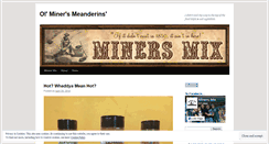 Desktop Screenshot of minersmix.wordpress.com
