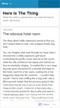 Mobile Screenshot of hereisthething.wordpress.com
