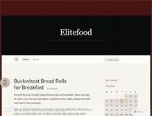Tablet Screenshot of elitefood.wordpress.com