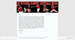 Desktop Screenshot of hartfordhawkssoftball.wordpress.com