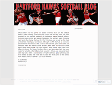 Tablet Screenshot of hartfordhawkssoftball.wordpress.com