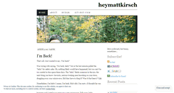 Desktop Screenshot of mattkirsch.wordpress.com