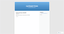 Desktop Screenshot of cycloservices.wordpress.com