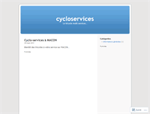 Tablet Screenshot of cycloservices.wordpress.com