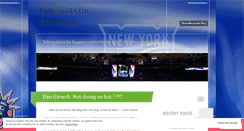 Desktop Screenshot of blueshirtsonbroadway.wordpress.com