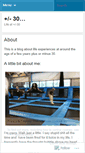 Mobile Screenshot of plusorminus30.wordpress.com