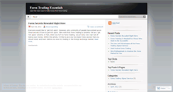 Desktop Screenshot of forextradingessentials.wordpress.com