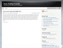 Tablet Screenshot of forextradingessentials.wordpress.com