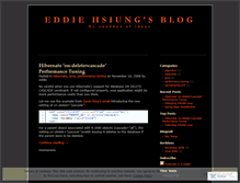 Tablet Screenshot of eddii.wordpress.com