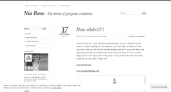 Desktop Screenshot of niarose05.wordpress.com