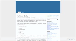 Desktop Screenshot of gogreensalon.wordpress.com