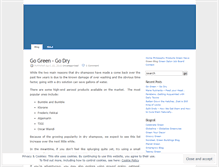 Tablet Screenshot of gogreensalon.wordpress.com