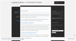 Desktop Screenshot of lakesideinhonduras.wordpress.com