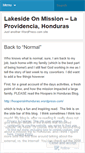 Mobile Screenshot of lakesideinhonduras.wordpress.com