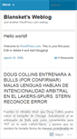 Mobile Screenshot of blansket.wordpress.com