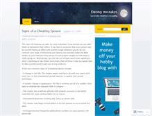 Tablet Screenshot of datingmistakes.wordpress.com
